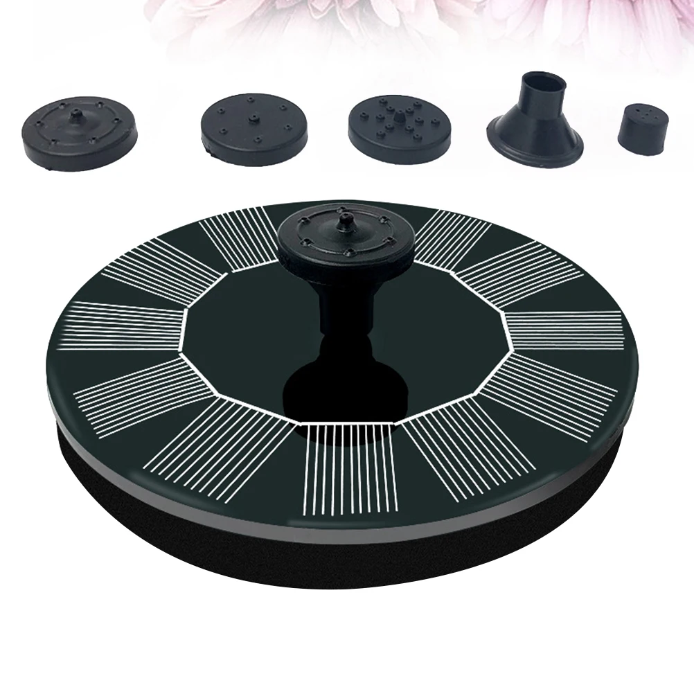 

13 Cm Solar Fountain Fish Pond Plant for Garden Water Accsesories Products Waterfall Powered Pool Floating Outdoor Toddler