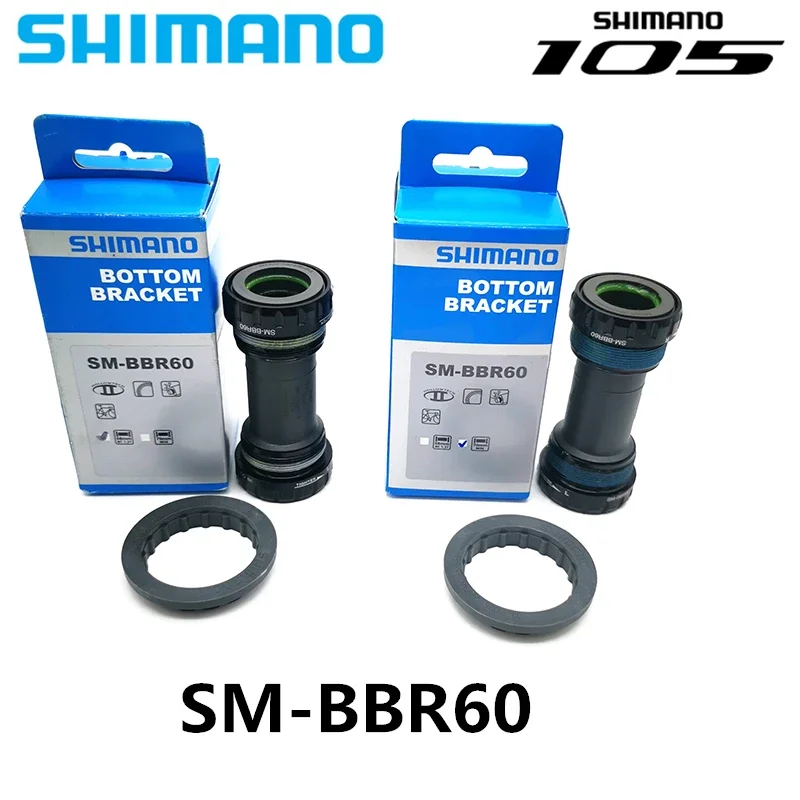 SHIMANO 105 5800 SM-BBR60 Threaded Bottom Bracket Iamok Road Bicycle HOLLOWTECH II 68mm 70mm BB Bike Parts