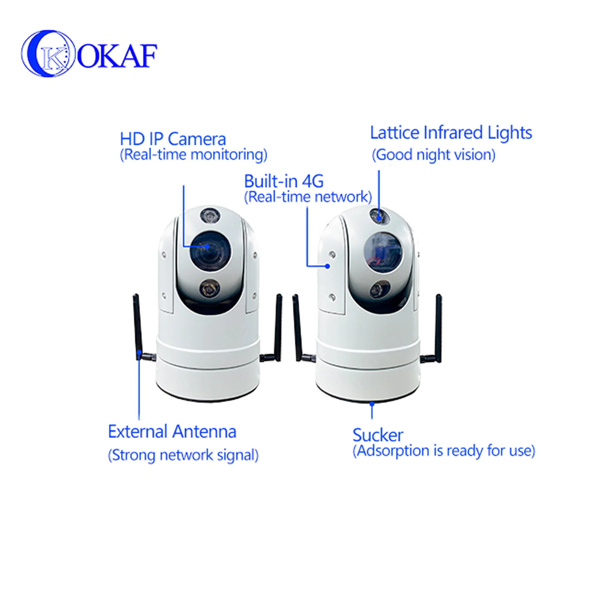 Kamera CCTV PTZ 4G AHD 1080P HD Penglihatan Malam