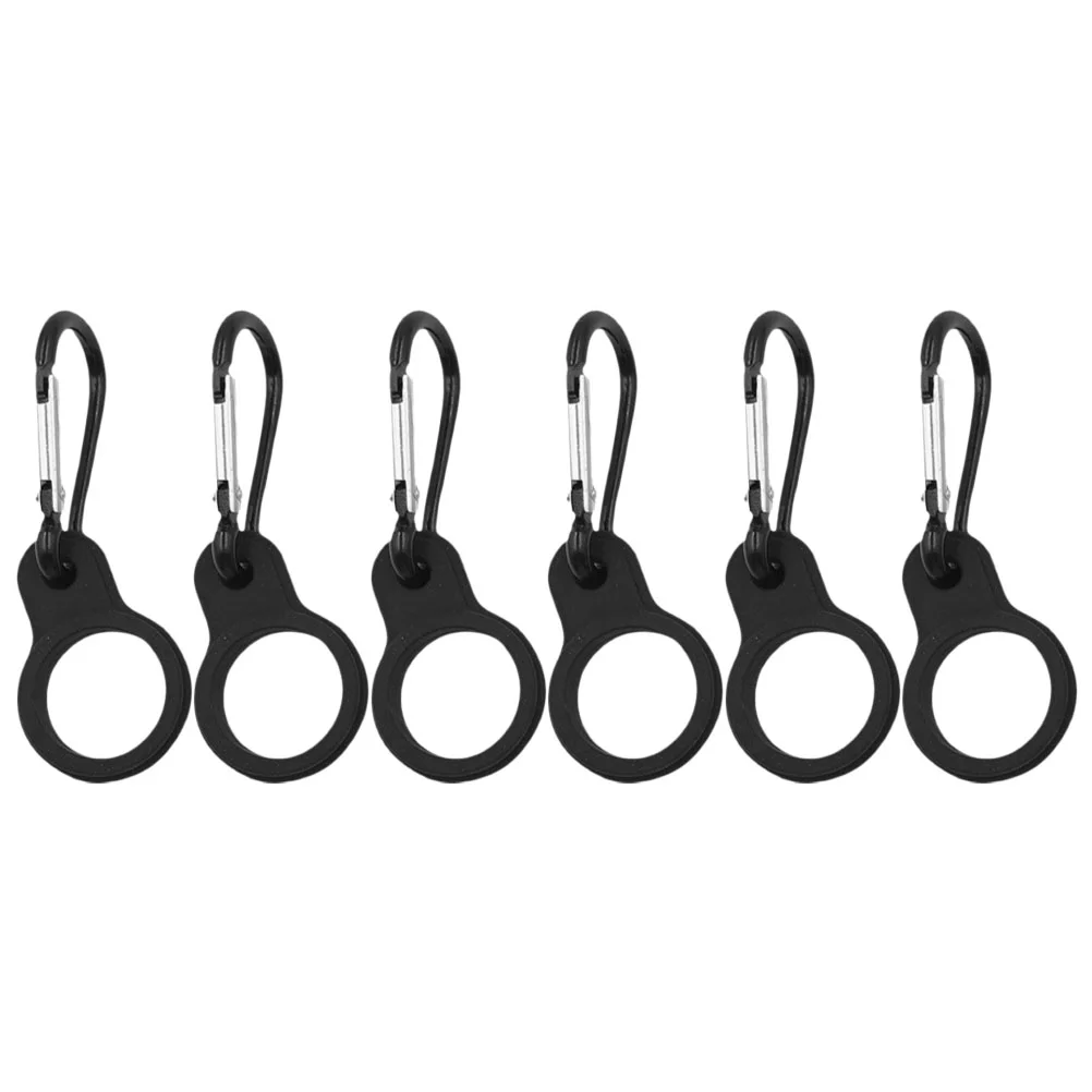 

6 Pcs Kettle Hanger Water Bottle Ring Hanging Buckle Holder Carrier Hook Sports for Climbing Mountaineering