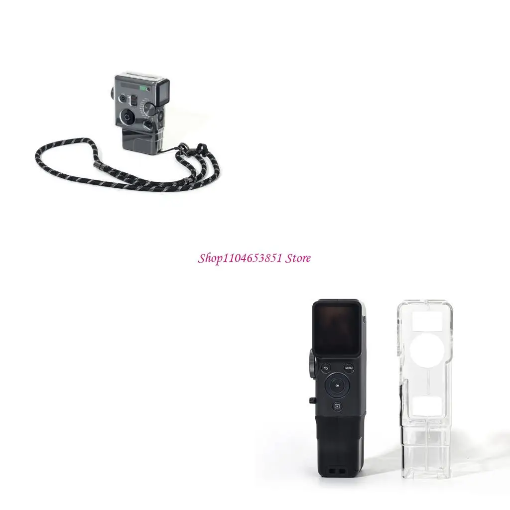 Protective Transparents Cover with Straps For Mini Cinema Instants Camera