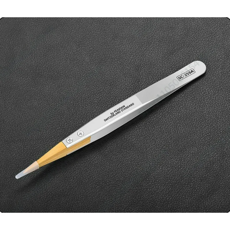 

Table repair tools boxwood tweezers precision anti-magnetic tweezers No. 27 tip tweezers insulation