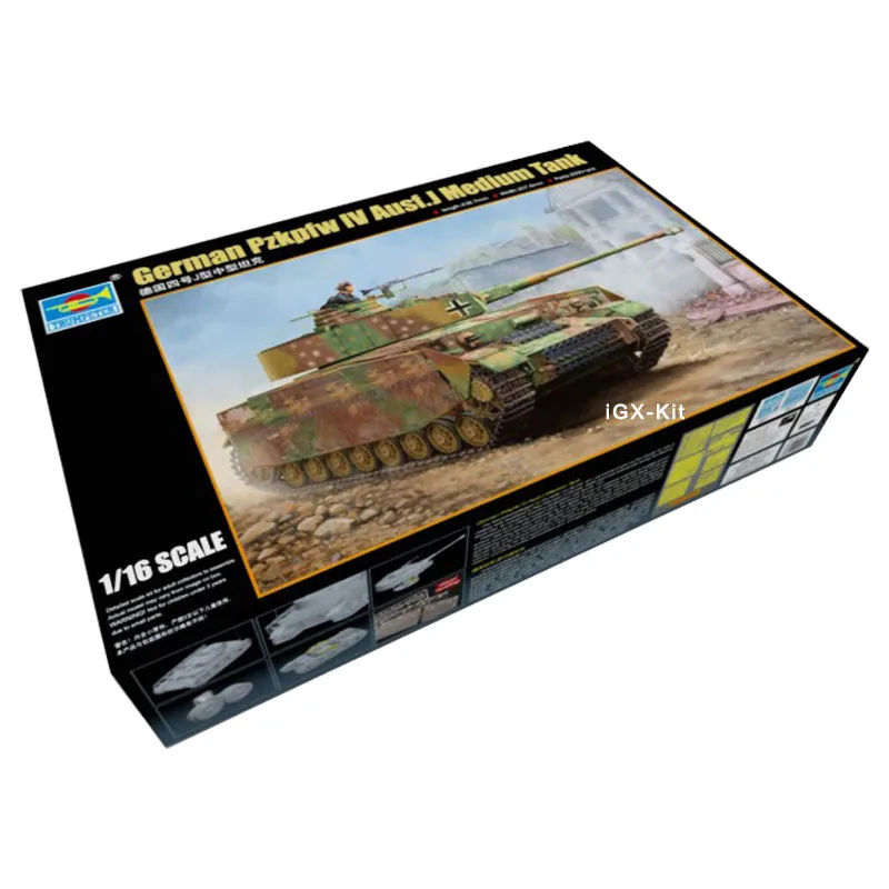 

Trumpeter 00921 1/16 German Pzkpfw IV Ausf J Medium Tank Handcraft Collectible Toy Plastic Military Assembly Building Model Kit