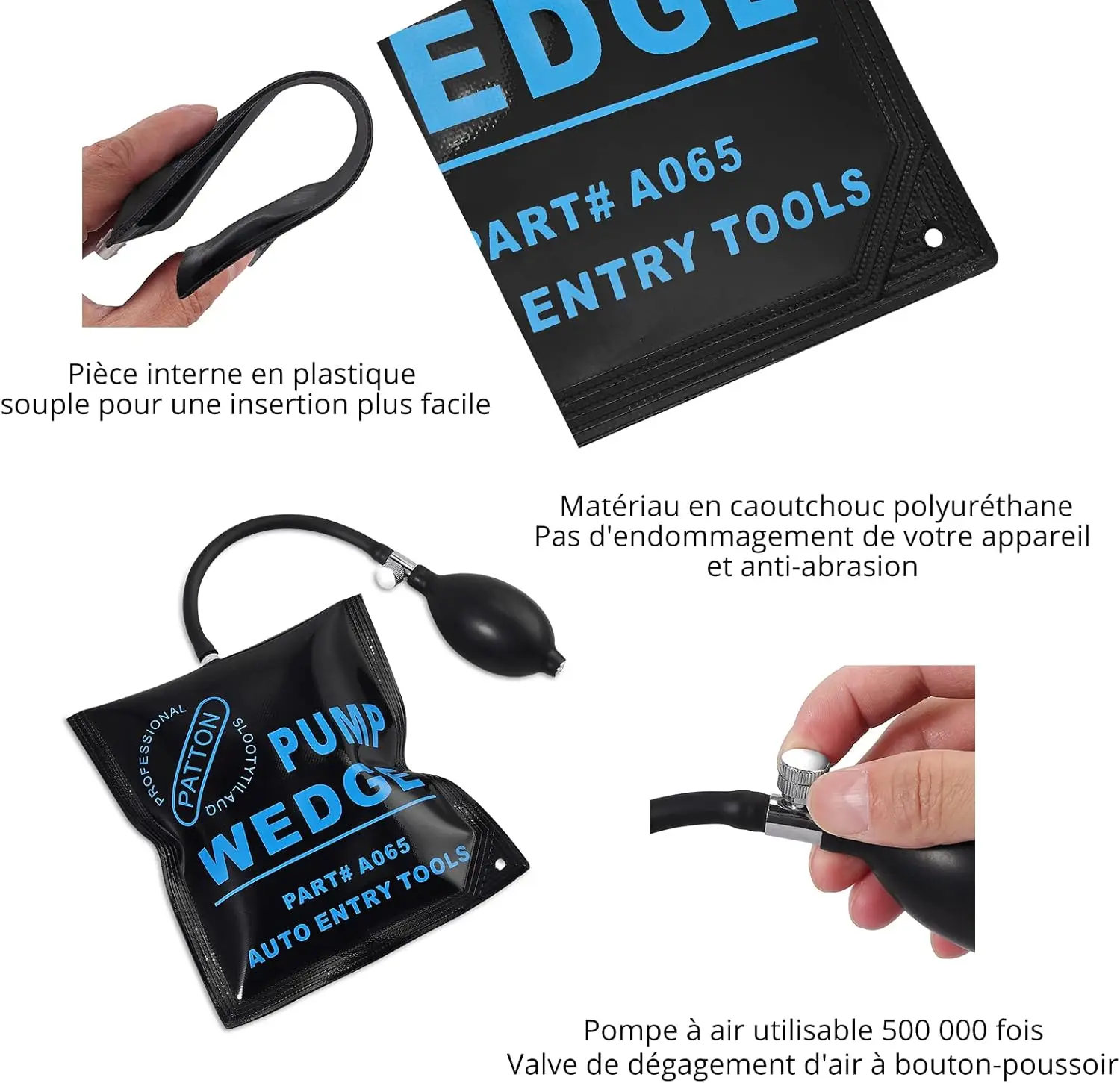 مجموعة من 3 كاليس لودر الهواء، تركيب دي بورت، فينير et ريبارسيشن دي فيوتير avec كال إن بلاستيك