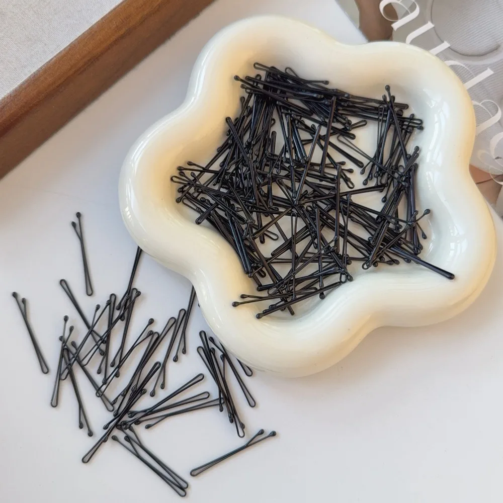 Afbeelding 6: 50-200 Stuks Zwart Haar Clips U-vormige Bobby Pins Onzichtbare Haar Grip Metalen Haarspelden Voor Vrouwen Meisjes Kids haar Styling Haarspeldjes
