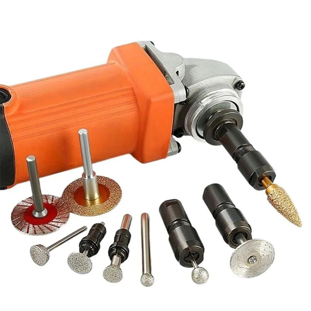 Angle Grinder Modified Adapter To Straight Grinder Chuck M10 Thread Abrasive Tools For 100-type Angle Grinder