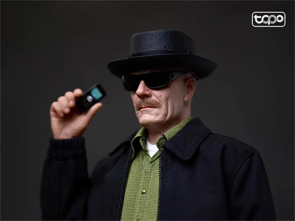 1/6 TOPO STUDIO TP016 The Breaking Bad Series Old White Heisenberg with 3 Head Full Set Moveable Action Figure Gift For Collect