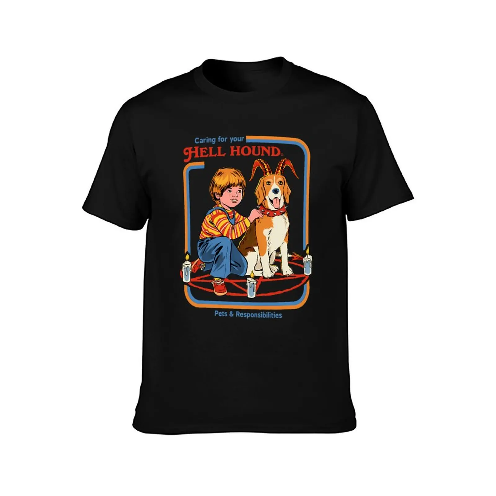 Caring For Your Hell Hound T-Shirt Festive Simple T-Shirt