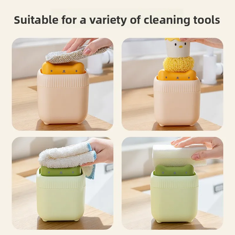 1pc Cute Cat Shape Dish Soap Dispenser Sink Mounted Liquid Press Pump for Kitchen Hand Wash Household Daily Use view 4