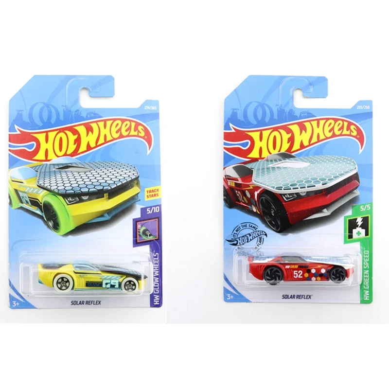 2018 SOLAR REFLEX Original Hot Wheels Mini Alloy Coupe 1/64 Metal Diecast Model Car Kids Toys Gift