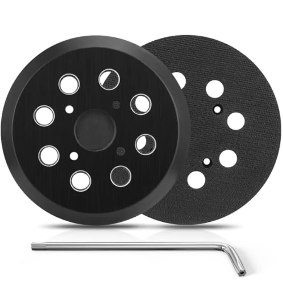 

Sander Pad for Milwaukee 2 Pack 5 Inch 8 Hole Orbital Sander Pad for Milwaukee 6021-21 6034-21 2648-20 2648-21 5" Random Orbit