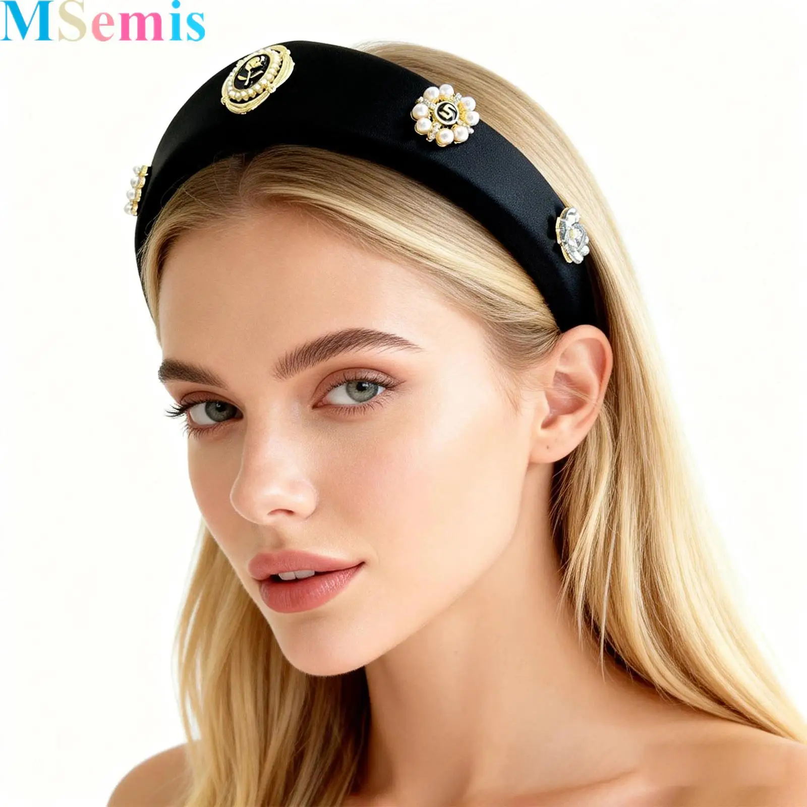 

1Pcs Medieval Elizabethan Crown Headpiece Adjustable Princess Head Coronet Headband Hair Accessories for Women