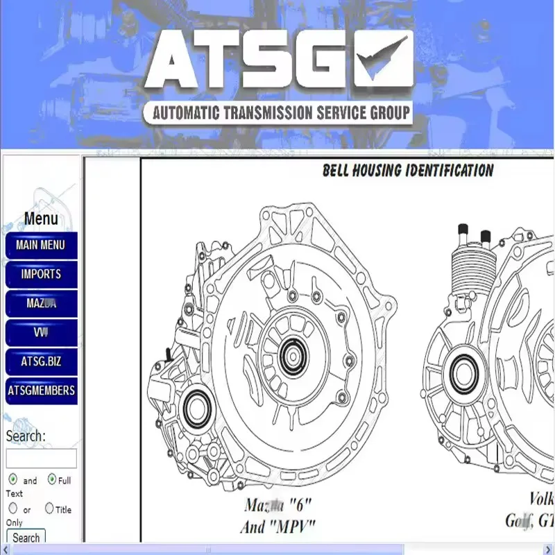تركيب مجاني برنامج إصلاح السيارات ATSG 2017 (معلومات إصلاح مجموعة خدمة النقل الأوتوماتيكي)