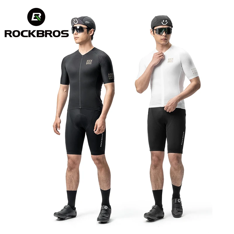 

ROCKBROS велосипедный трикотаж, летняя дышащая влагоотводящая одежда с карманами и короткими рукавами, верхняя одежда для шоссейного велосипеда MTB