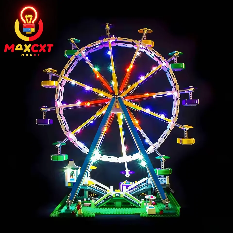 MAXCXT LED Light Set For LEGO 10247 Ferris Wheel DIY Decorative Lamp （Not Include Lego Building Blocks Set ﻿）
