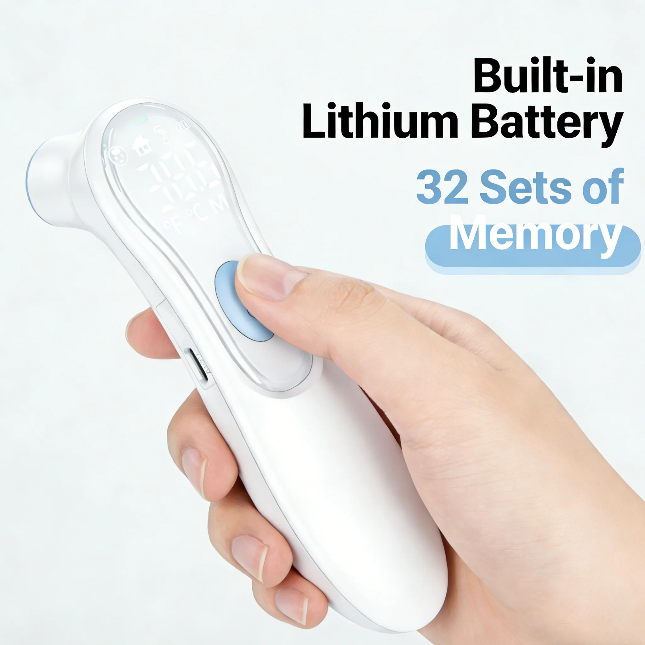 Medical Ear Thermometer Infrared Digital Measure Fever Temperature Adult Child Clinical Non-Contact Front Thermometer Body