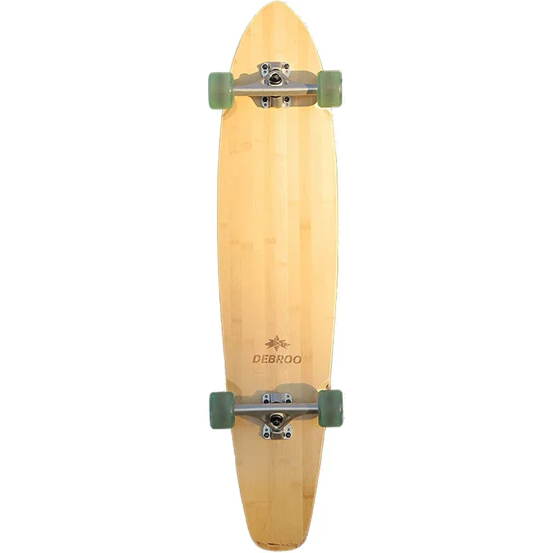 Flexible 42 Inch Bamboo and Hard Maple Decks Kick Tail Cruiser Longboard Skateboard