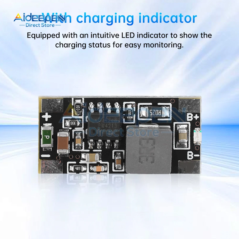 18650 21700 Lithium Battery Charge Board input voltage 9V 12V 15V Full 4.2V 2A With Charging Indicator Light