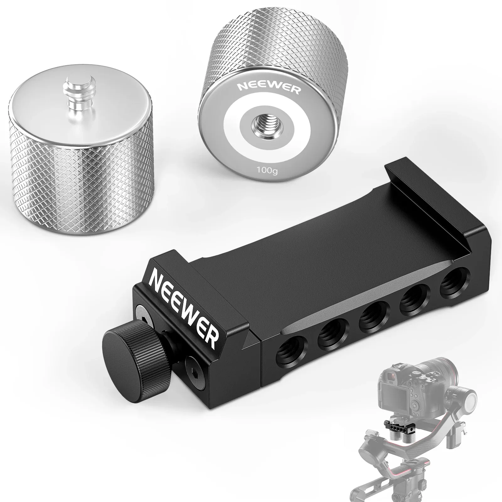 NEEWER Gimbal Counterweights and Clamp Kit for Ronin RS4 Pro RS4 RS3 Pro RS3 RS2 RSC2 ZHIYUN Crane 2S 3S Weebill S