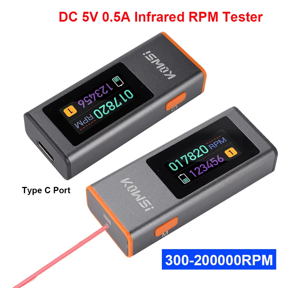 medidor-de-velocidade-infravermelho-portatil-dc-5v-05a-com-sensor-a-laser-digital-ir-300-200000rpm-medidor-de-rpm-a-laser-sem-contato-com-interface-tipo-c