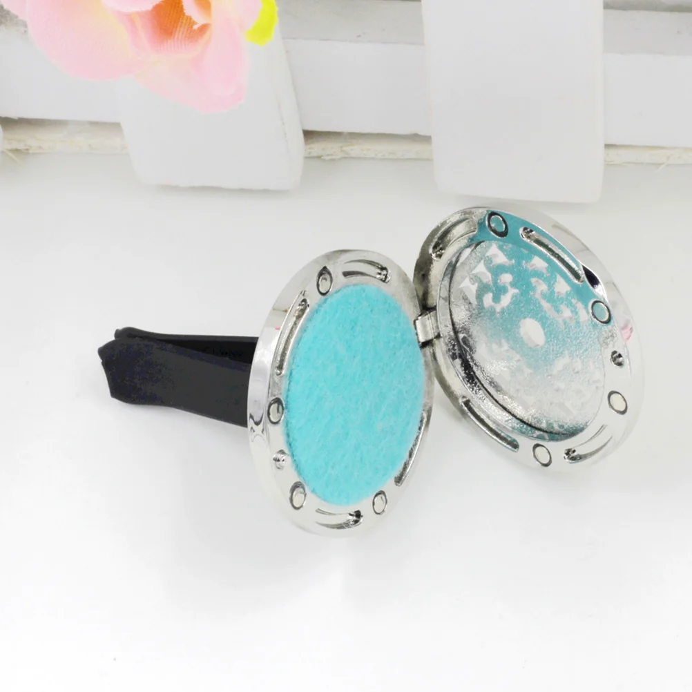 

2pcs Lotus Shape Aromatherapy Clip Car Air Freshener Vent Diffuser For Smoke Odor Removal Mini Car Perfume Locket Auto