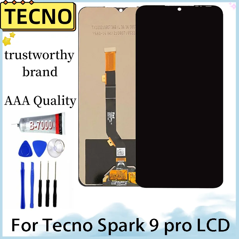 For Tecno Spark 9 Pro KH7 KH7n LCD Display Touch Screen Digitizer Assembly For Spark9Pro Replacement