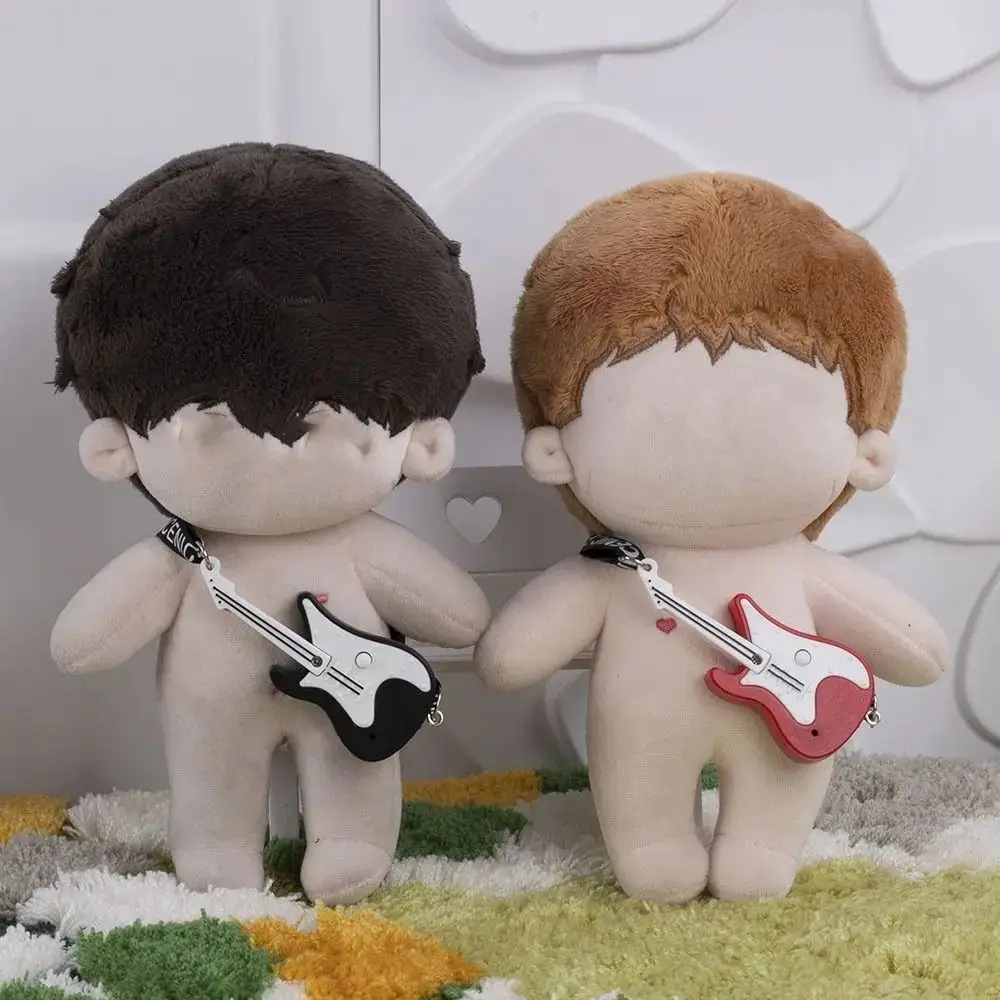 Boneka Model gitar Mini, instrumen musik boneka Model adegan hadiah multiwarna miniatur aksesoris boneka gitar listrik 15/20cm