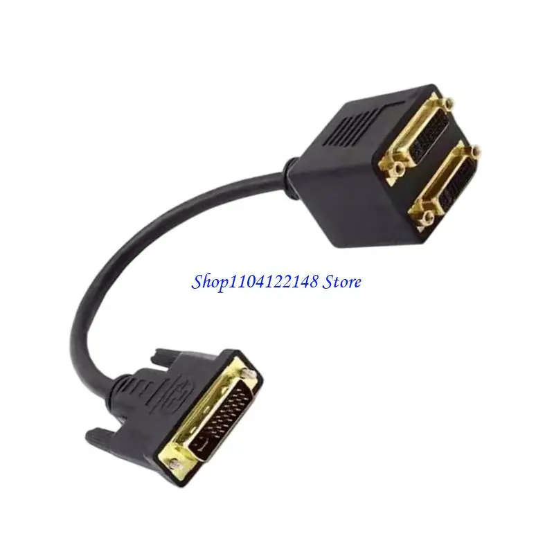 P9FA Premium DVI 24+5 Y Video Splitter Cable For Connecting Two Monitors From a DVI