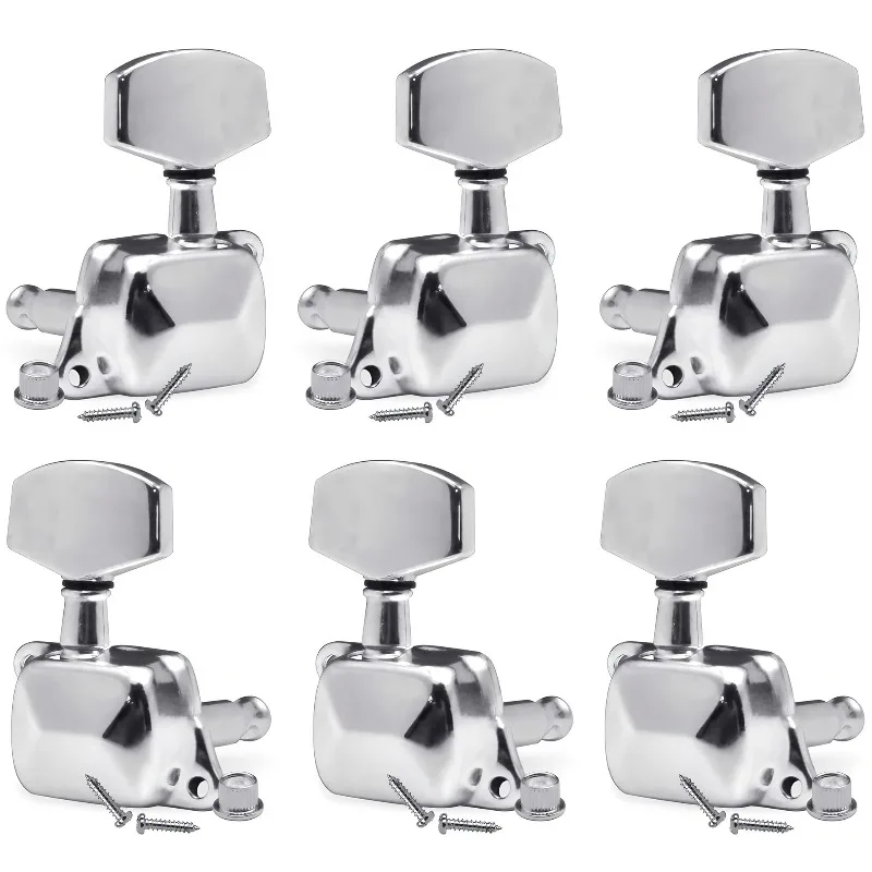 3L3R String Tuning Pegs for Folk/LP Electric Guitar 1：15 Semi-closed Tuning Machine Heads Tuners Guitar Replacement Tunings Keys