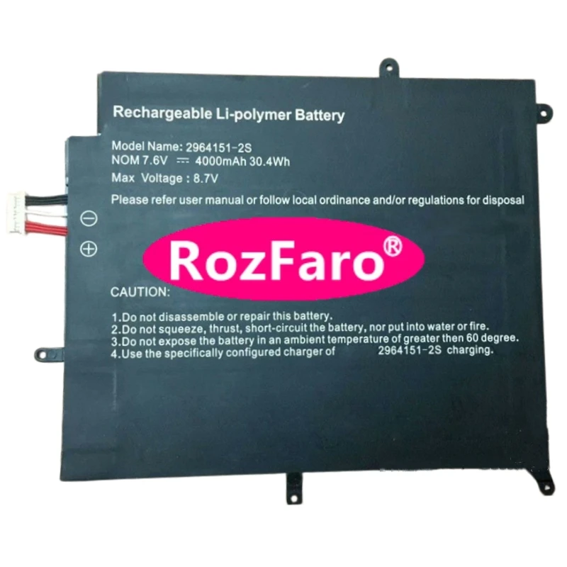 RozFaro pour Irbis NB125 2964151-2S NV-2964151-2S 30143170P 7.6V 30.4Wh 4000mAh batterie d'ordinateur portable pour JOI Book 80 Netbook