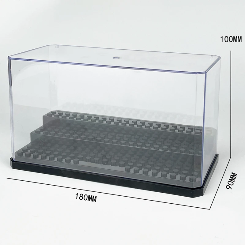 Display Box Container Stofdicht Transparant Cover Accessoire Basisset Stad DIY Model Bouwstenen Bakstenen Speelgoed Voor Kinderen Cadeau - afbeelding 1