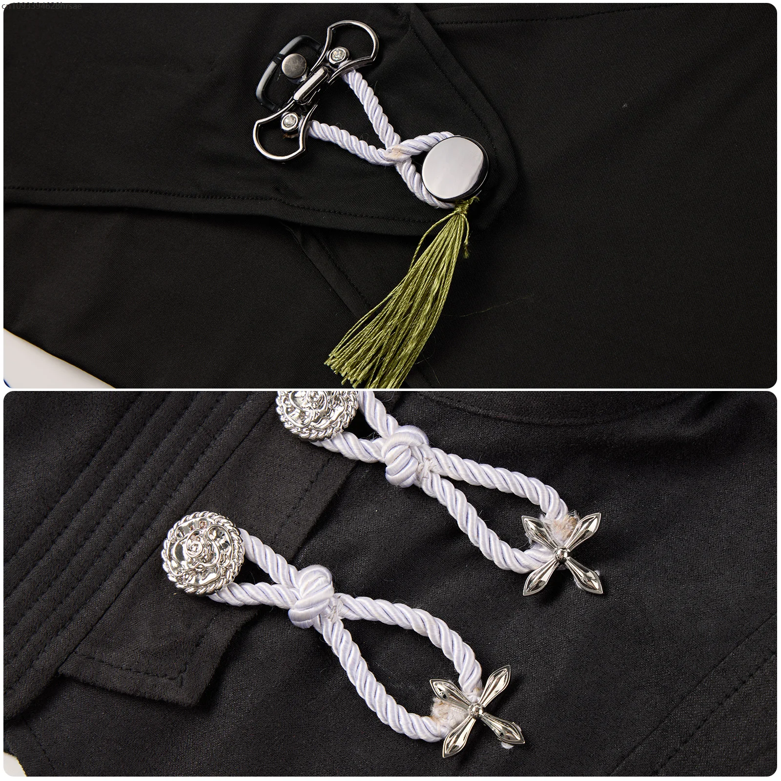 Черный жилет без рукавов, карнавальный костюм для женщин и мужчин, аниме-наряд для взрослых, платье на Хэллоуин, 2025