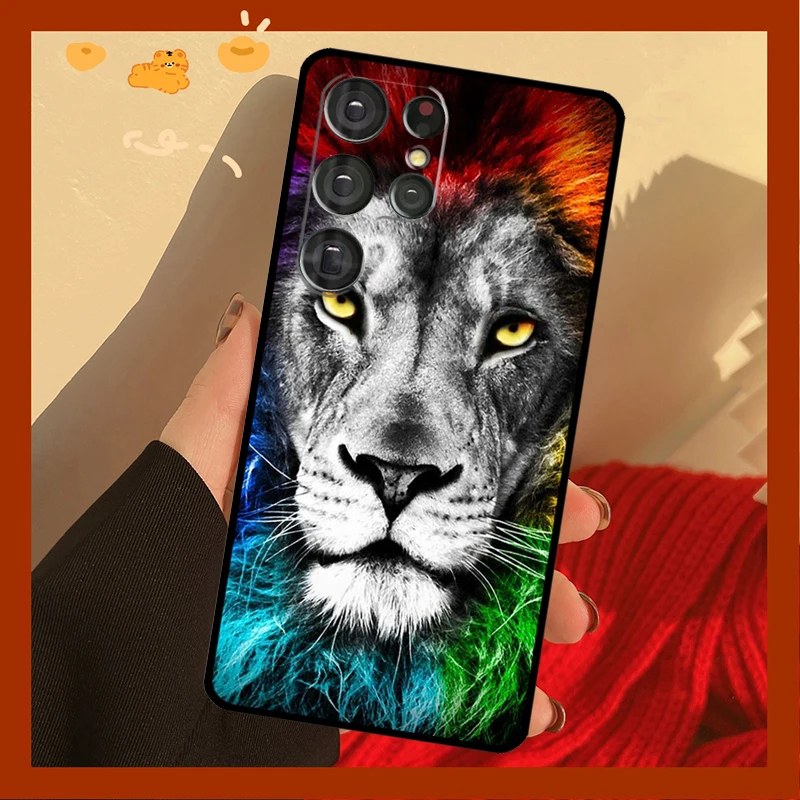 Animaux lion Newly Arrived Soft Case For Samsung Galaxy S22 Ultra S8 S9 S10 S20 FE S21 Plus S10e Note 20 Ultra Cover