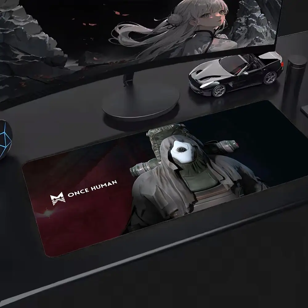 بساط ماوس كبير الحجم من One Human Mouse Pad، سطح ألعاب ممتد، دعم غير قابل للانزلاق، مثالي للاستخدام المكتبي