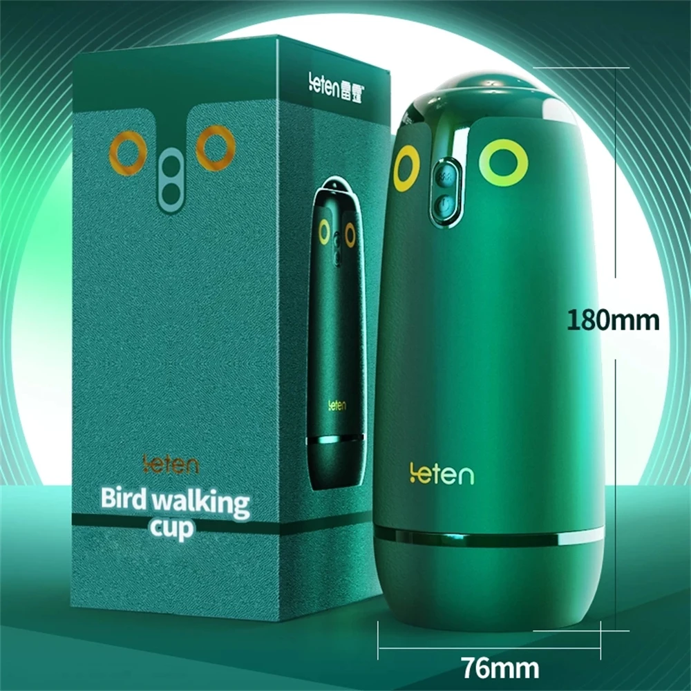 Leten Birds Vibrator Masturbators Cup Sexy Toys For Men Vacuum Vagina APP Control Fully Automatic Telescopic Glan Stimulator 18