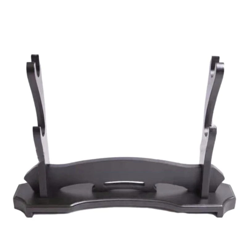 Sword Stand Two Tiers Sword Stand Weapons Display Storage Rack Home Office Decor X7JD