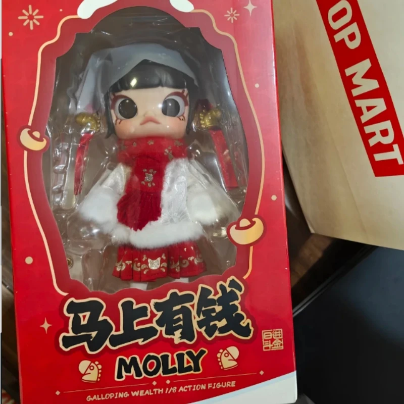 

Новинка! Оригинальная фигурка Popmart Molly теперь в продаже! Коллекционная подвижная игрушка-украшение для рабочего стола, подарок на день рождения.