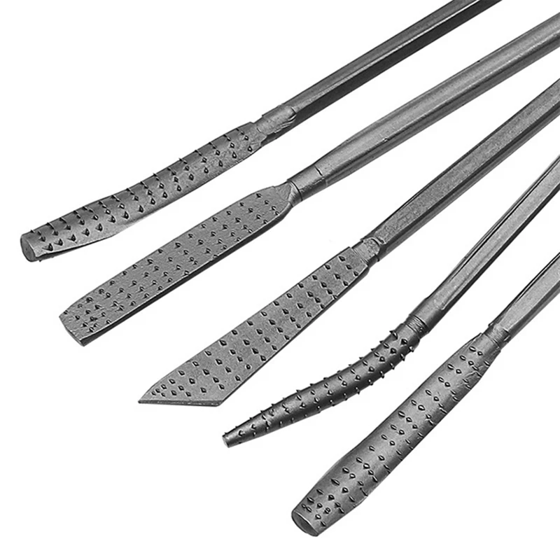 

Wood Riffler File Set 8PCS Double Ended Burrs For Woodworking Carving Hand Tools Needle File