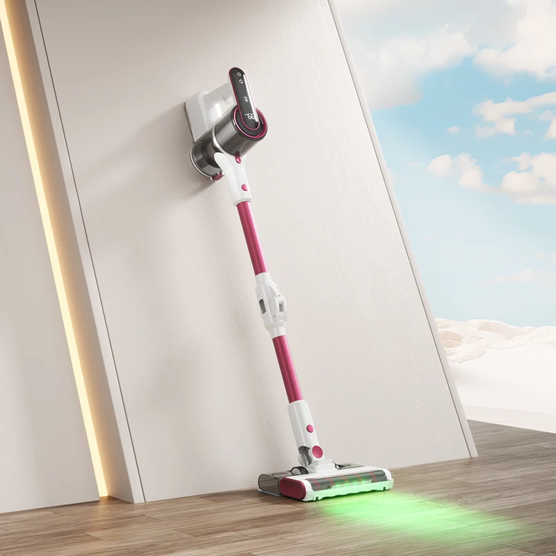 

Cordless Vacuum Cleaner 15000Pa Suction 2000mAh Battery LED Display Dust Detection Roller Brush for Home Carpet Pet Hair