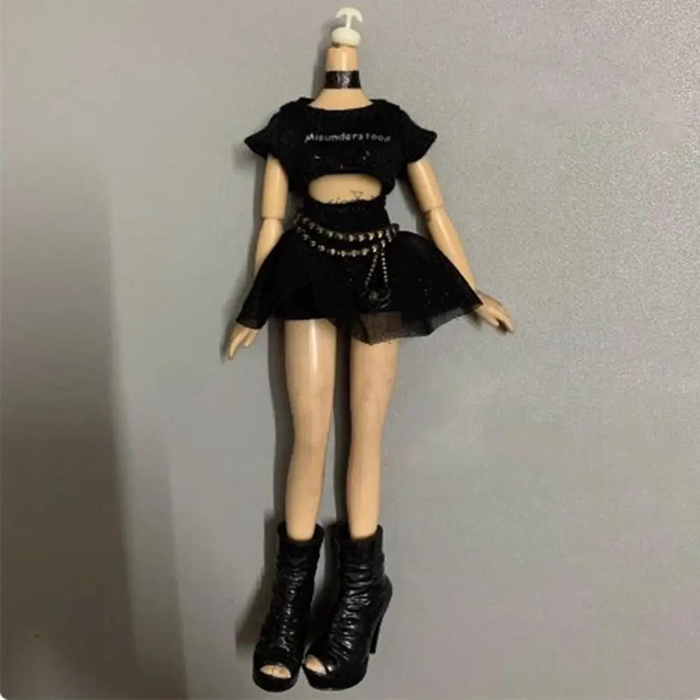 패션 인형 드레스 옷 어린이 장난감 귀여운 티셔츠 바지 DIY 액세서리 캐주얼 의류 1/6 BJD 27~28cm 인형용