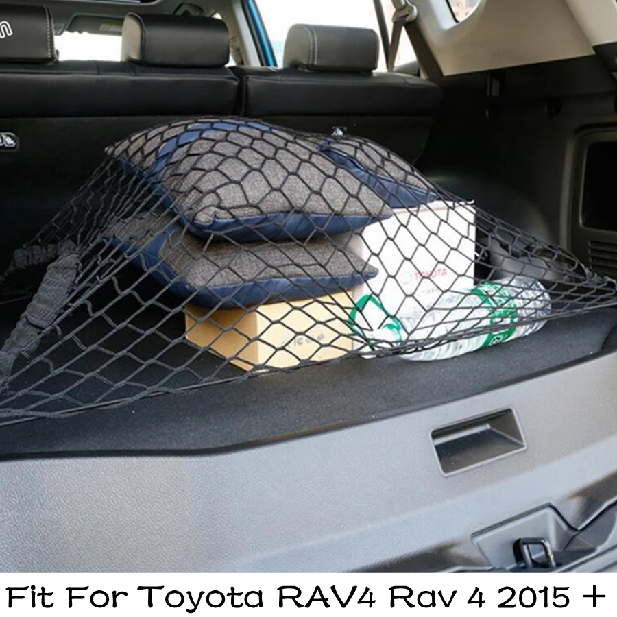 

Car Rear Trunk Storage Luggage Net String Bag Baggage Cover Accessories Interior Fit For Toyota RAV4 Rav 4 2015 2016 2017 2018