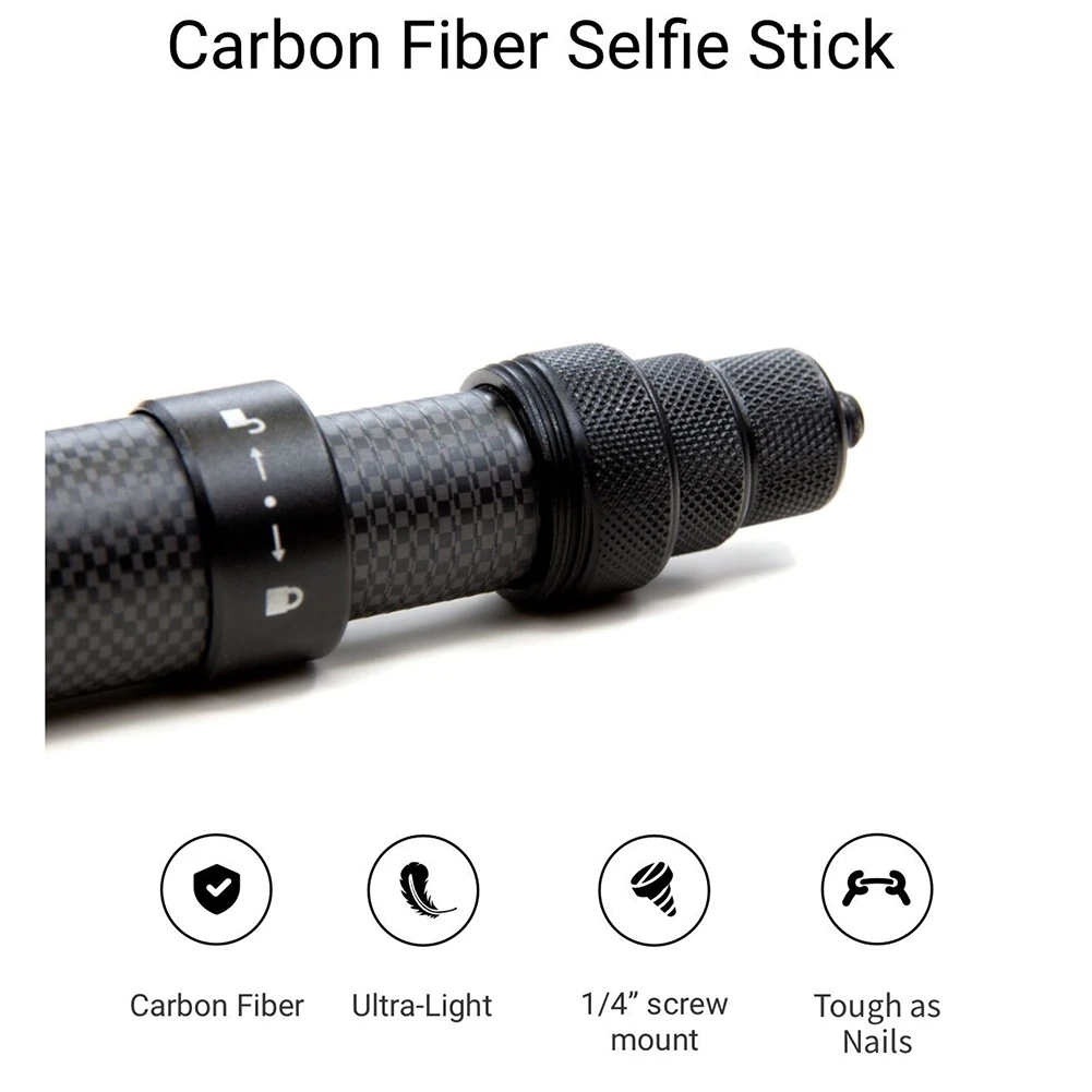 Ultra-Long Carbon Fiber Selfie Stick Adjustable Extension Rod for X2 / ONE R / Selfie Stick
