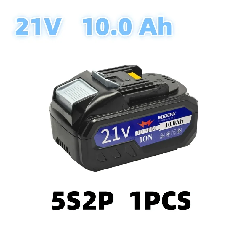 5S2P 10000mAh 21700 Suitable for 21V BL1830 Lithium-Ion Rechargeable Power Tool Battery 21V BL1860 BL1850 BL1860B BL1840