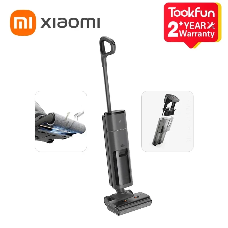 XIAOMI MIJIA lavapavimenti Wireless 3 Pro aspirapolvere a umido e a secco per la casa spazzola a rullo cingolata autopulente lavaggio Mopping