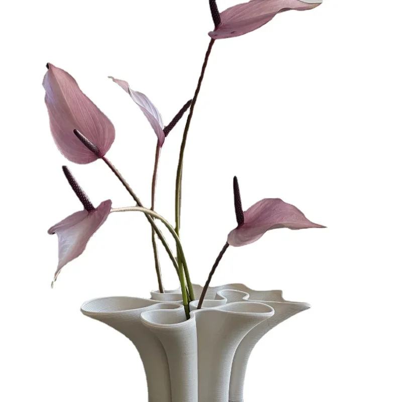 

Dream deer studio 3D printing ceramic flower shaped coral desktop front desk decorations ornaments hydroponic flower arrangement