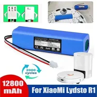 12800mAh Rechargeable Li-ion Battery for XiaoMi Lydsto R1 Viomi S9 Roidmi Eve Plus Robot Vacuum Cleaner 14.4V 4S2P Battery Pack