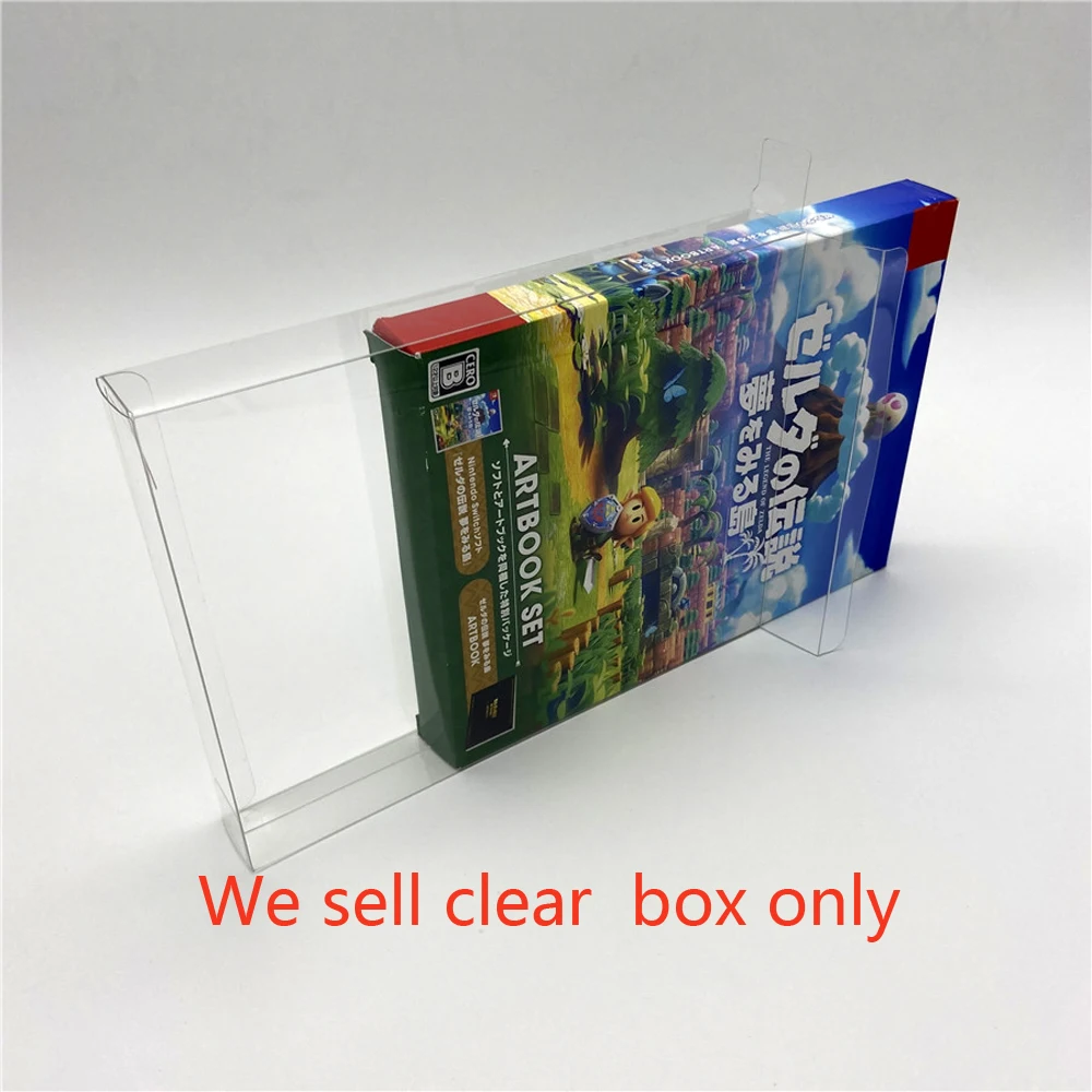 Clear transparent box For Swith NS Link's Awakening Japan version Limited Edition   Collection Display Box Display  Storage