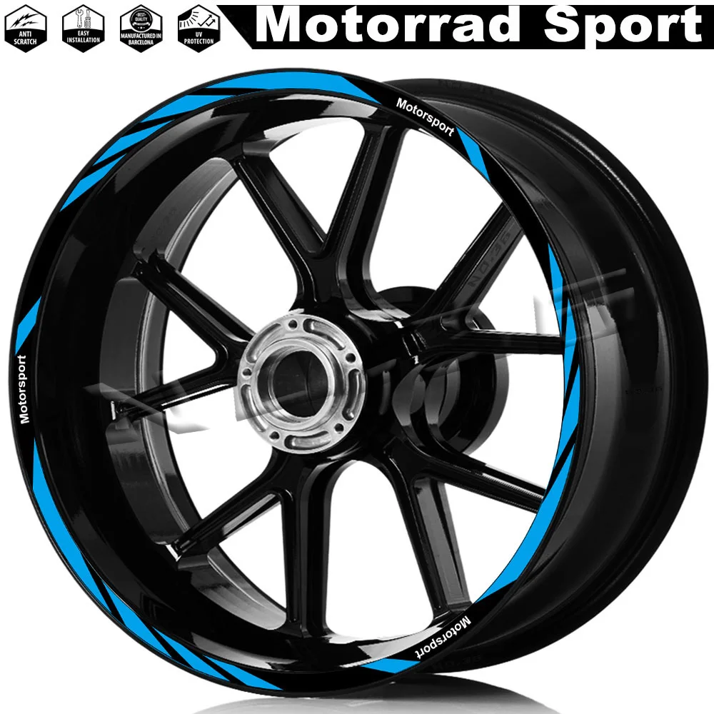 For R1250RS F900R/XR F800R S1000XR/RR/R  R nine t R1200R G310R K600GTL Motorcycle Wheel Sticker Rim Stripe Decal Accessories