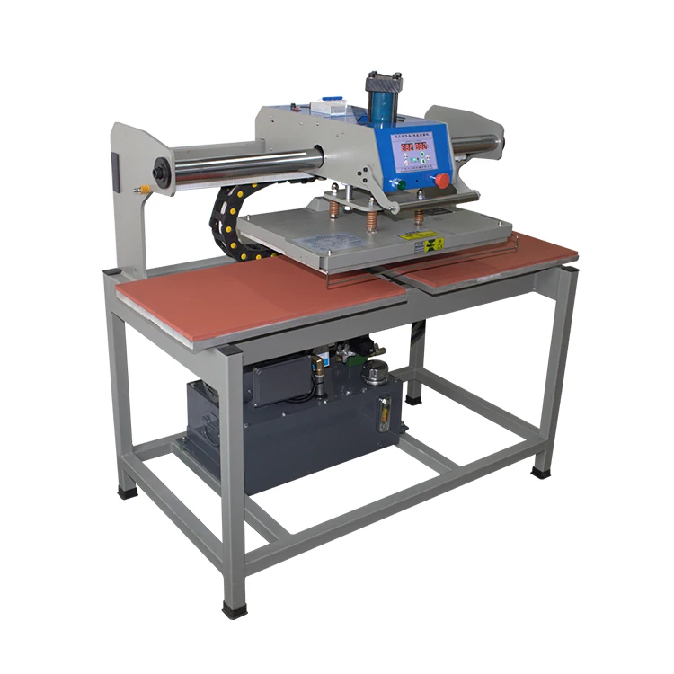 Hydraulic or Pneumatic Heat Transfer Stamping Machine 3D Embossing Machine  for Clothing Fabric T Shirt LOGO Embossing