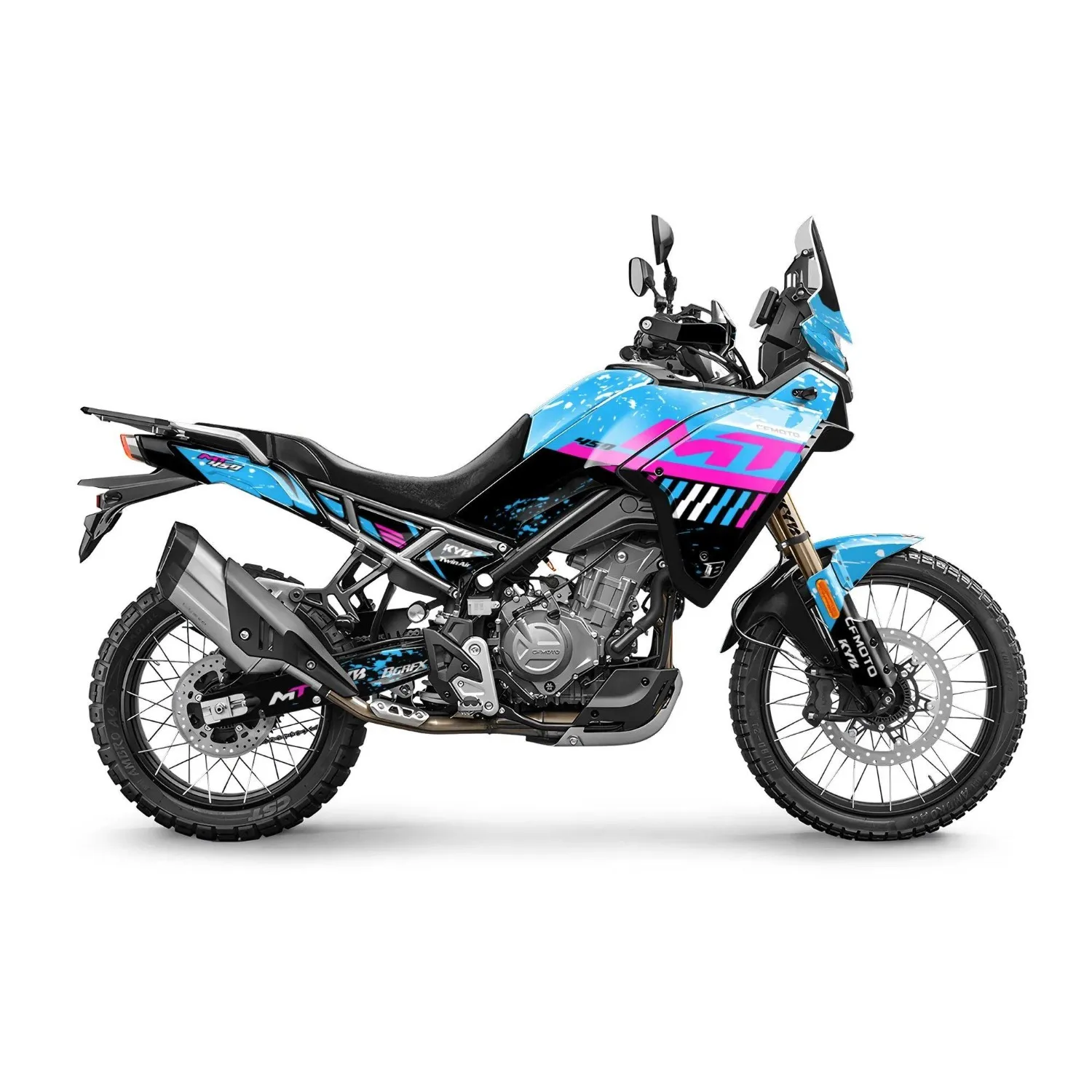 Motorcycle Body Fairing Sticker Decal Protective Street Bike Full Graphic Kit  For CFMOTO 450MT 2024-2026 Design 8